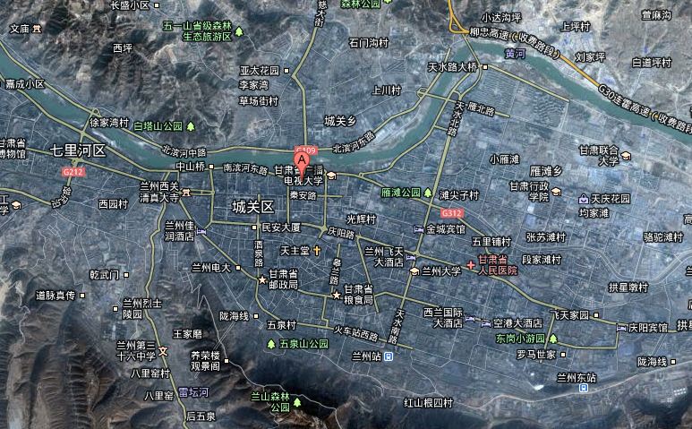 Lanzhou Map