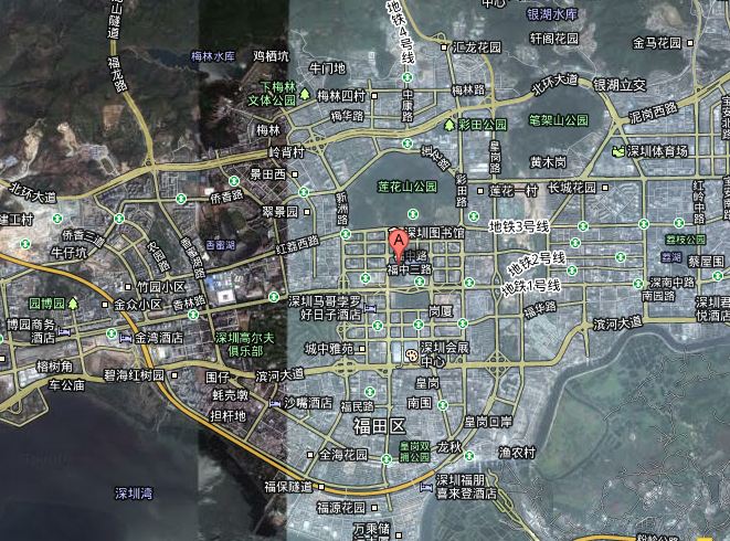 Map of Shenzhen China